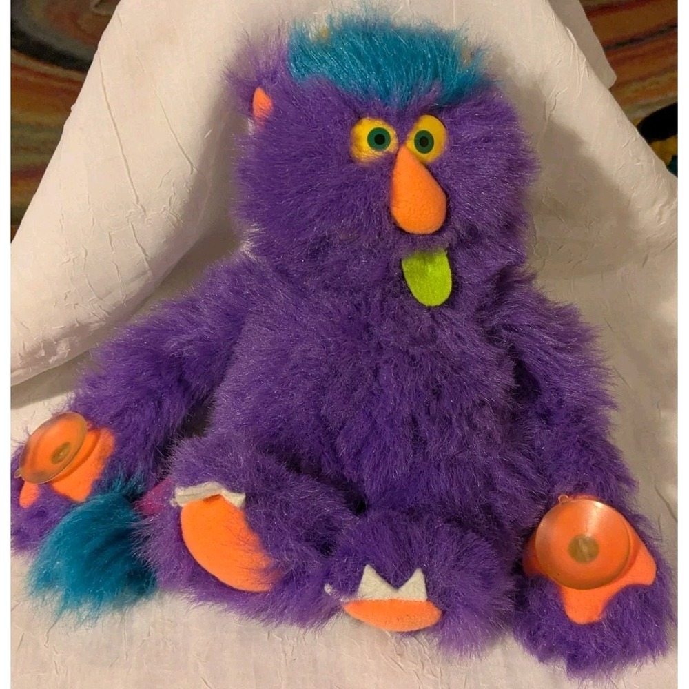 Russ Weirdo Willy Plush Monster Purple Suction Cups Stuffed Animal Vtg 10" - Picture 12 of 12
